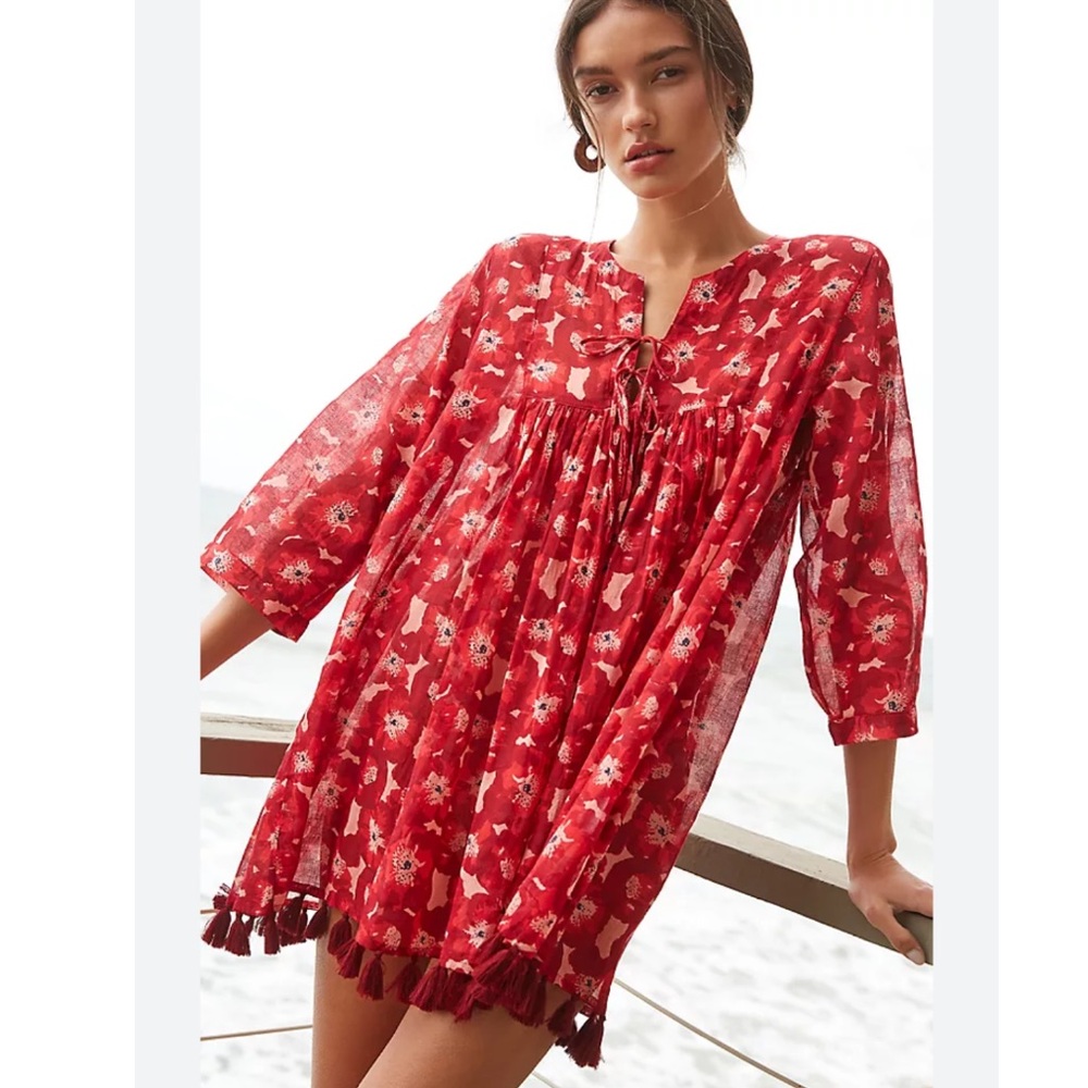 Anthropologie Floral Tunic Dress - Picture 1 of 14